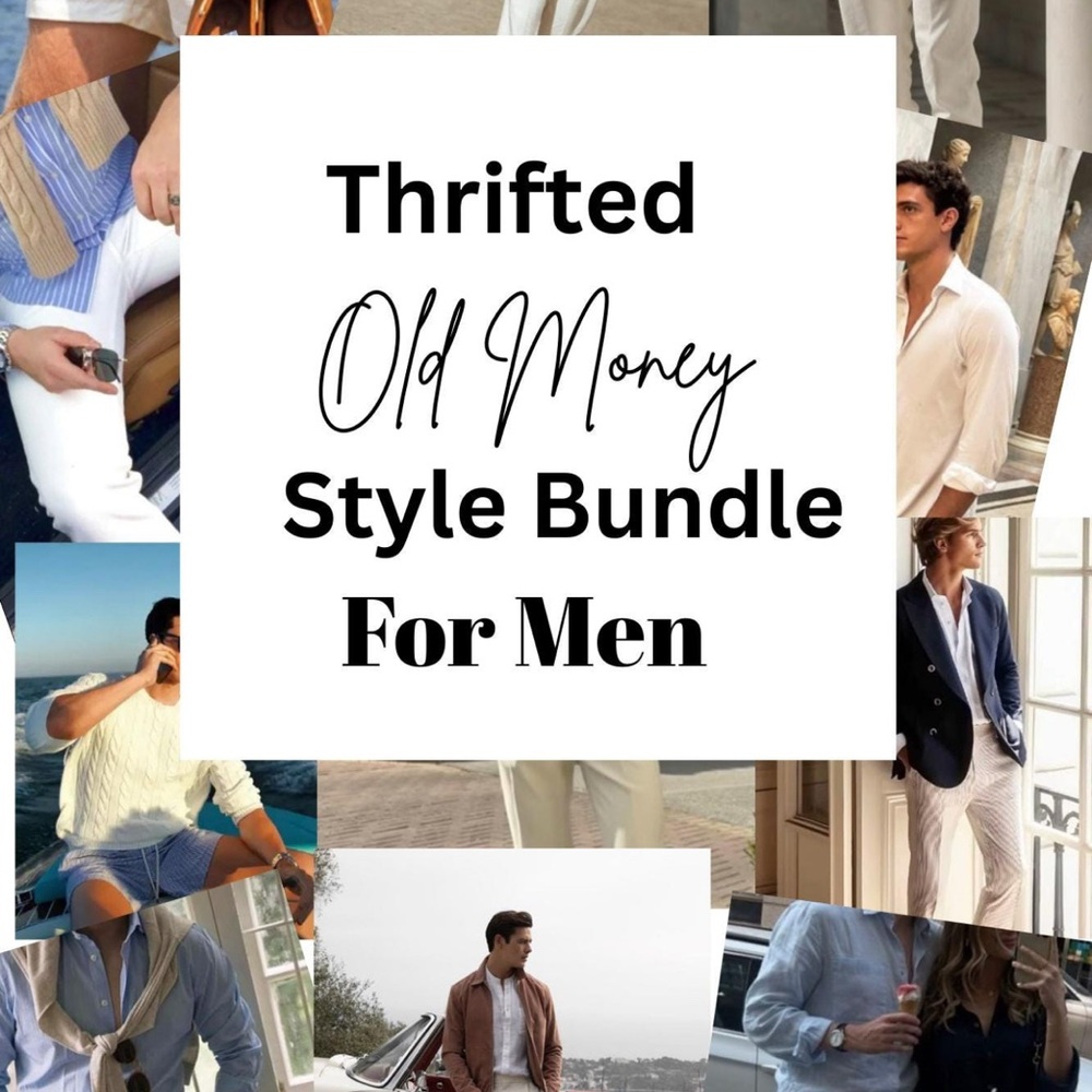 Old Money Men's Thrifted Style Bundle size varies